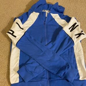 PINK zip up hoodie size small